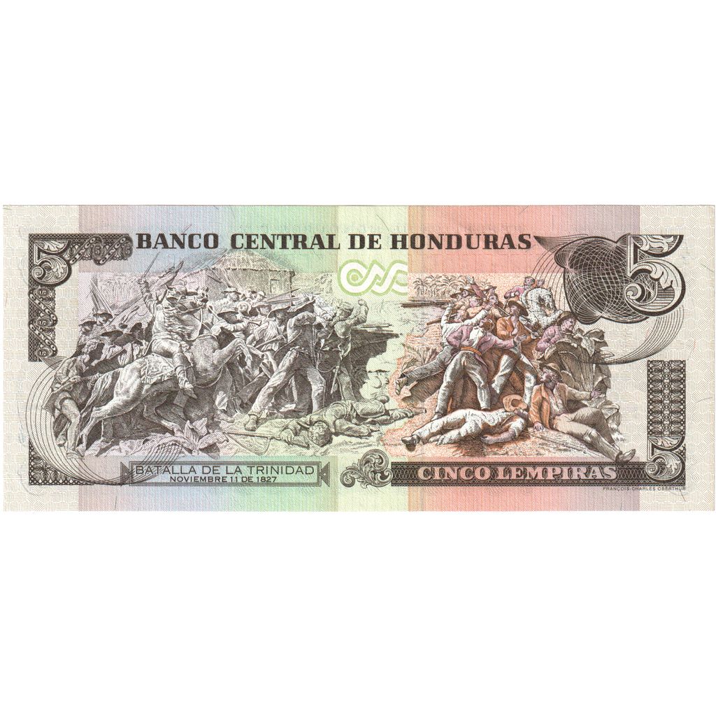 Honduras, 
  
  5 Lempiras, 
  
  1996-12-12