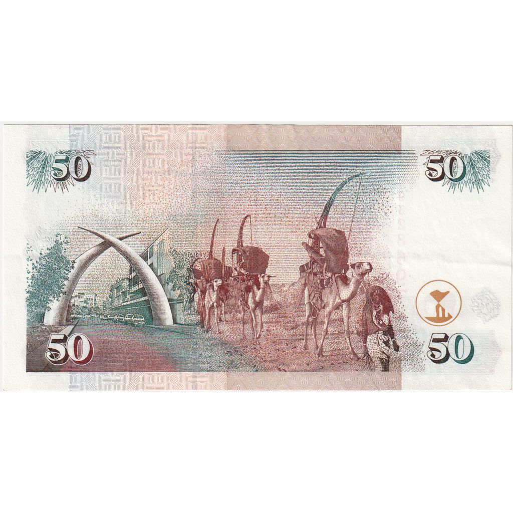 Keňa, 
  
  50 šilingov, 
  
  2000-07-01