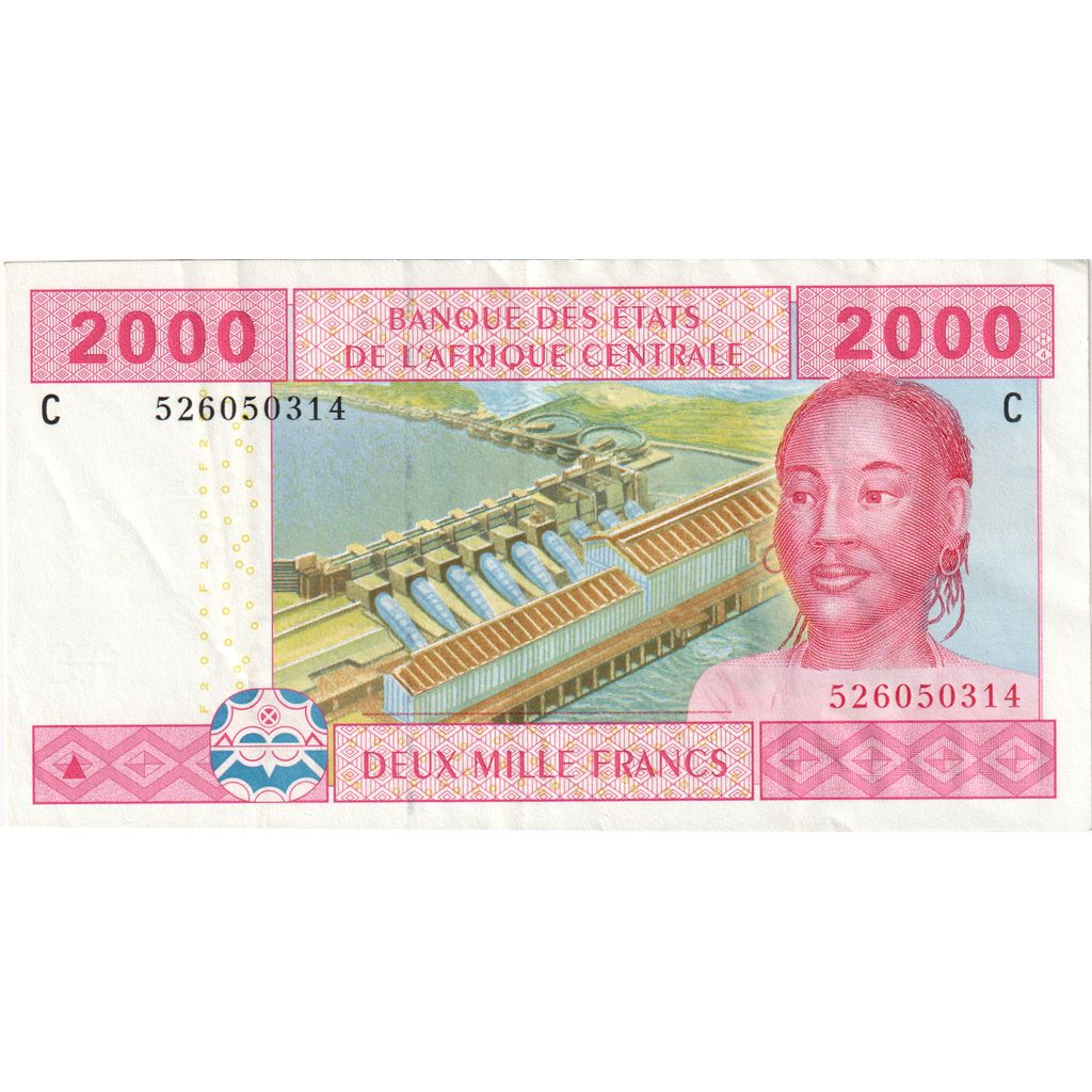 štáty strednej Afriky, 
  
  2000 frankov, 
  
  UNC(65-70)