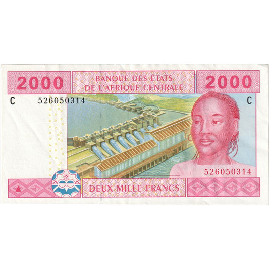 štáty strednej Afriky, 
  
  2000 frankov, 
  
  UNC(65-70)