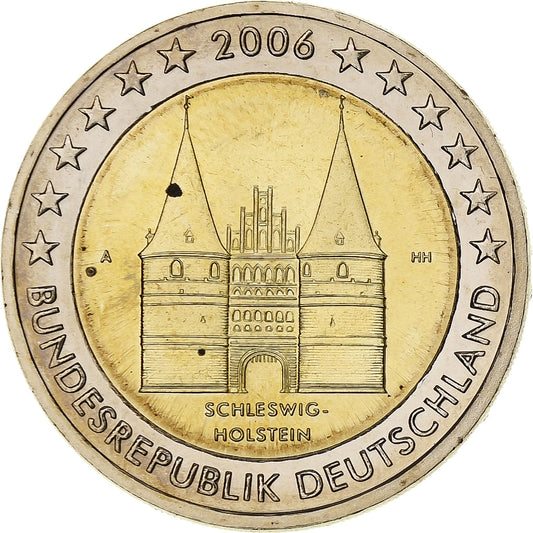 Nemecko, 
  
  2 eurá, 
  
  Schleswig Holstein