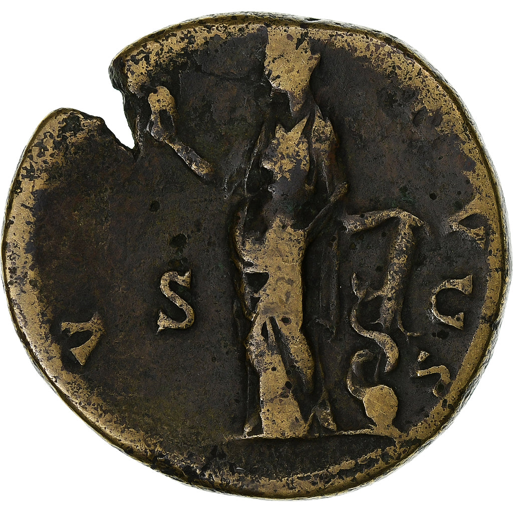 Faustína II. 
  
  Sestertius, 
  
  145-161