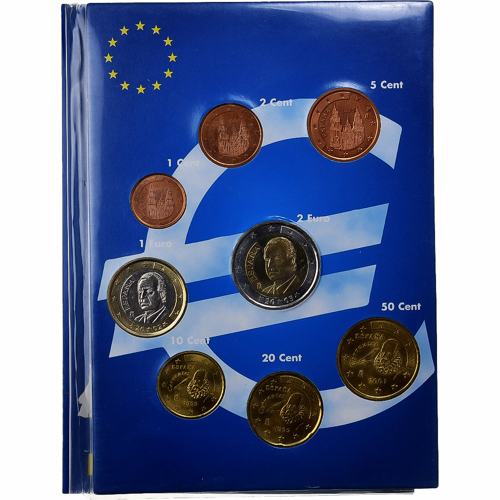 Španielsko, 
  
  Set 1 ct. - 2 eurá, 
  
  Euro set