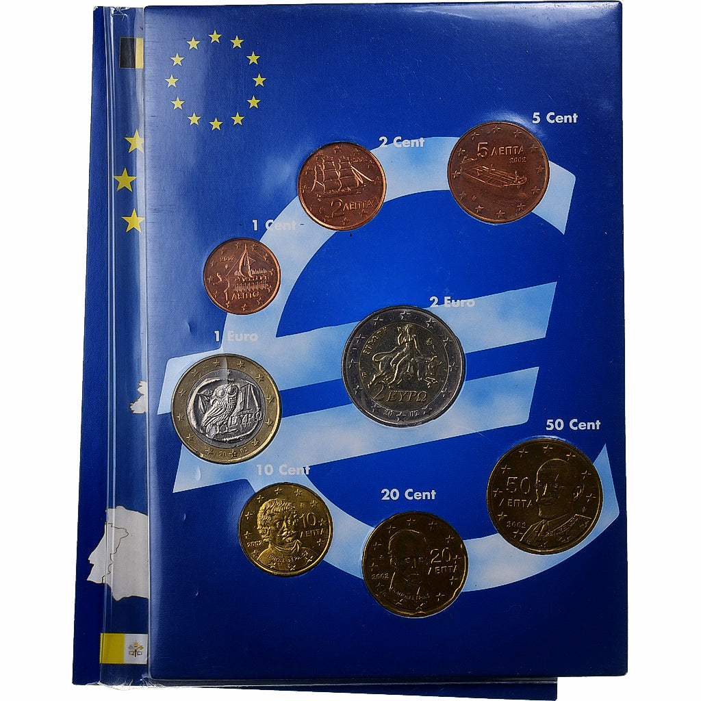 Grécko, 
  
  Set 1 ct. - 2 eurá, 
  
  Euro set