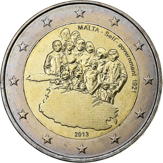 malta, 
  
  2 eurá, 
  
  Samospráva