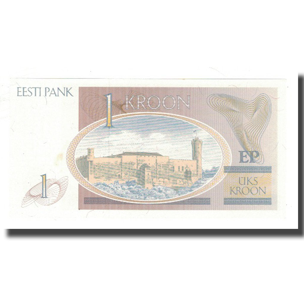 bankovka, 
  
  Estónsko, 
  
  1 koruna