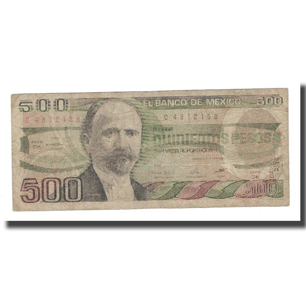 bankovka, 
  
  Mexiko, 
  
  500 pesos