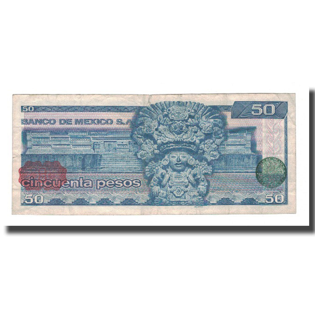 bankovka, 
  
  Mexiko, 
  
  50 pesos