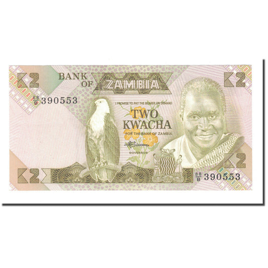 bankovka, 
  
  Zambia, 
  
  2 Kwacha