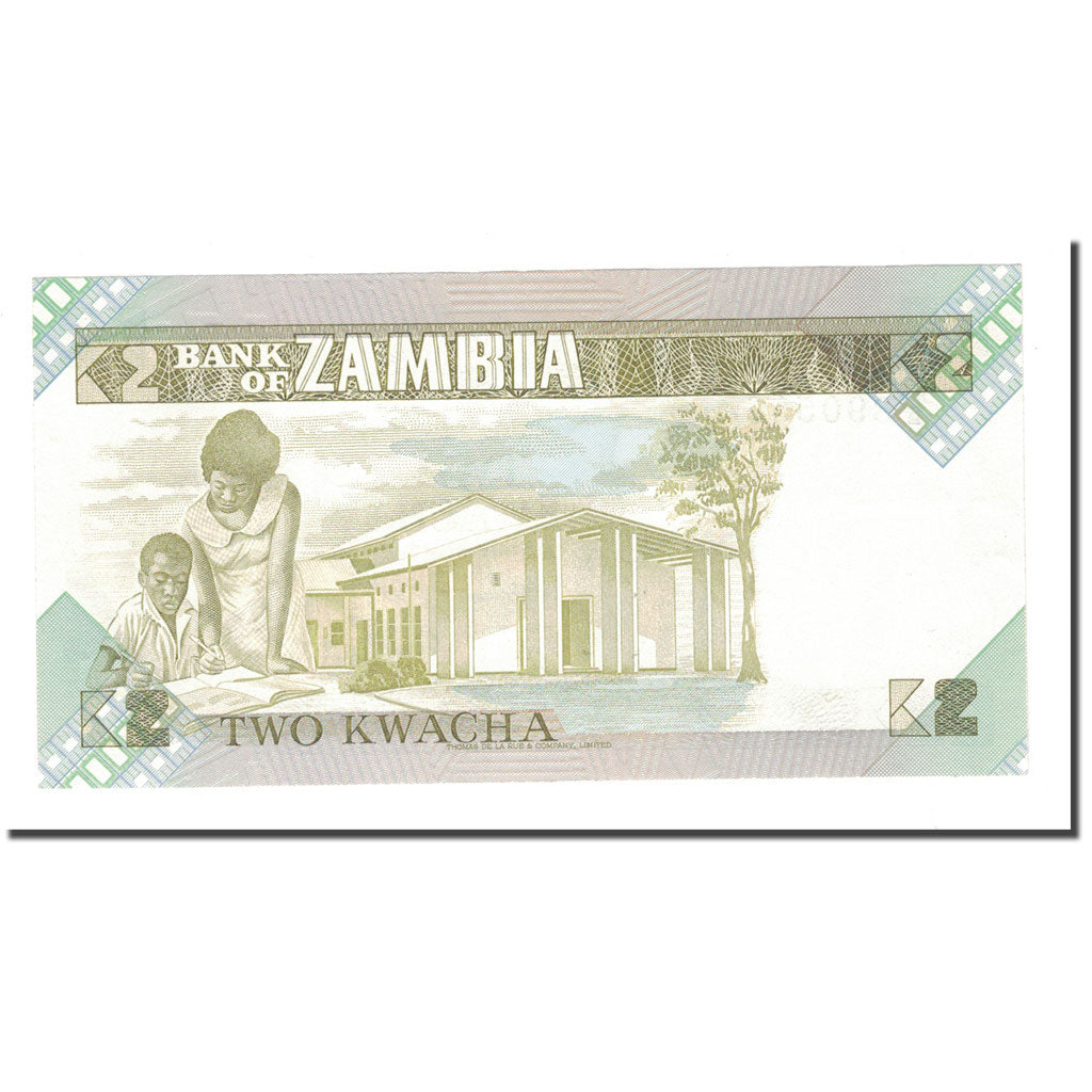 bankovka, 
  
  Zambia, 
  
  2 Kwacha