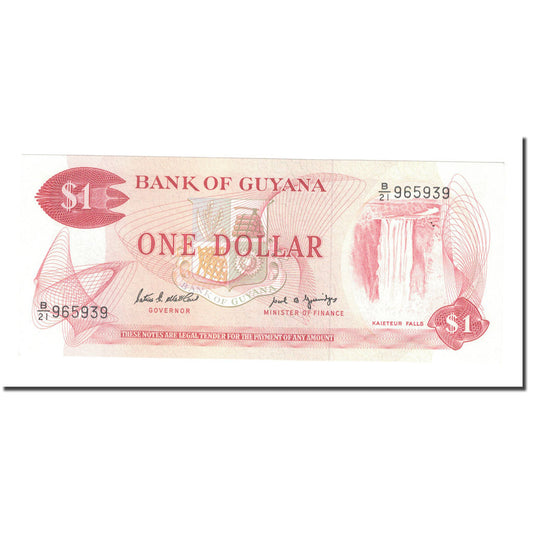 bankovka, 
  
  Guyana, 
  
  1 dolár