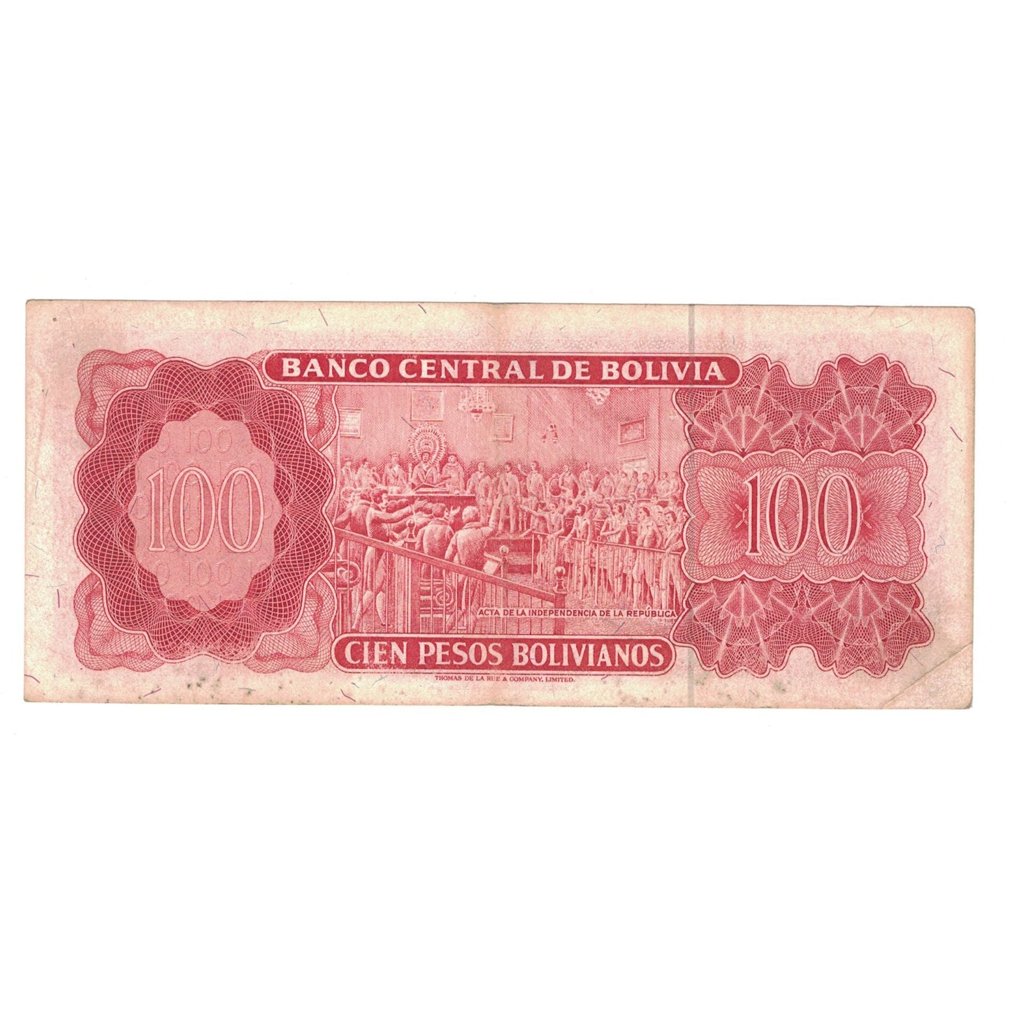 bankovka, 
  
  Bolívia, 
  
  100 bolívianskych pesos