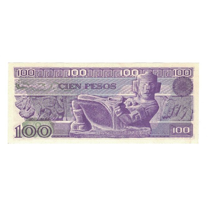 bankovka, 
  
  Mexiko, 
  
  100 pesos