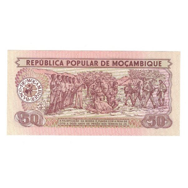 bankovka, 
  
  Mozambik, 
  
  50 Meticais