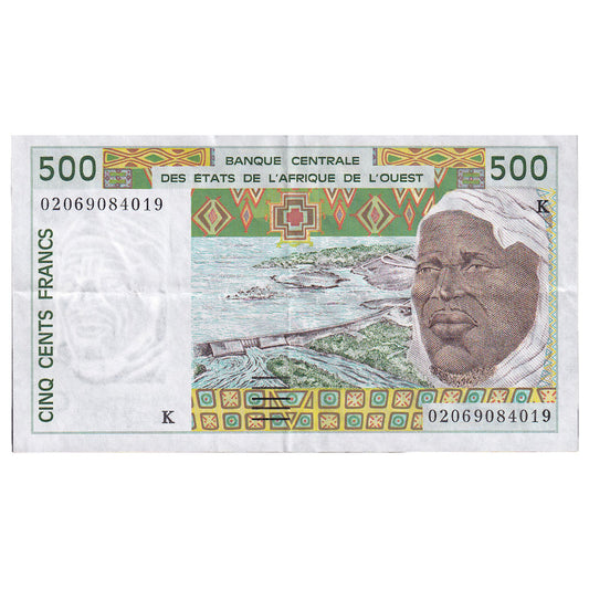 štáty západnej Afriky, 
  
  500 frankov, 
  
  2002