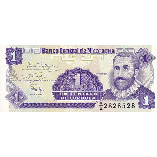 Nikaragua, 
  
  1 Centavo, 
  
  Nedatované (1991)