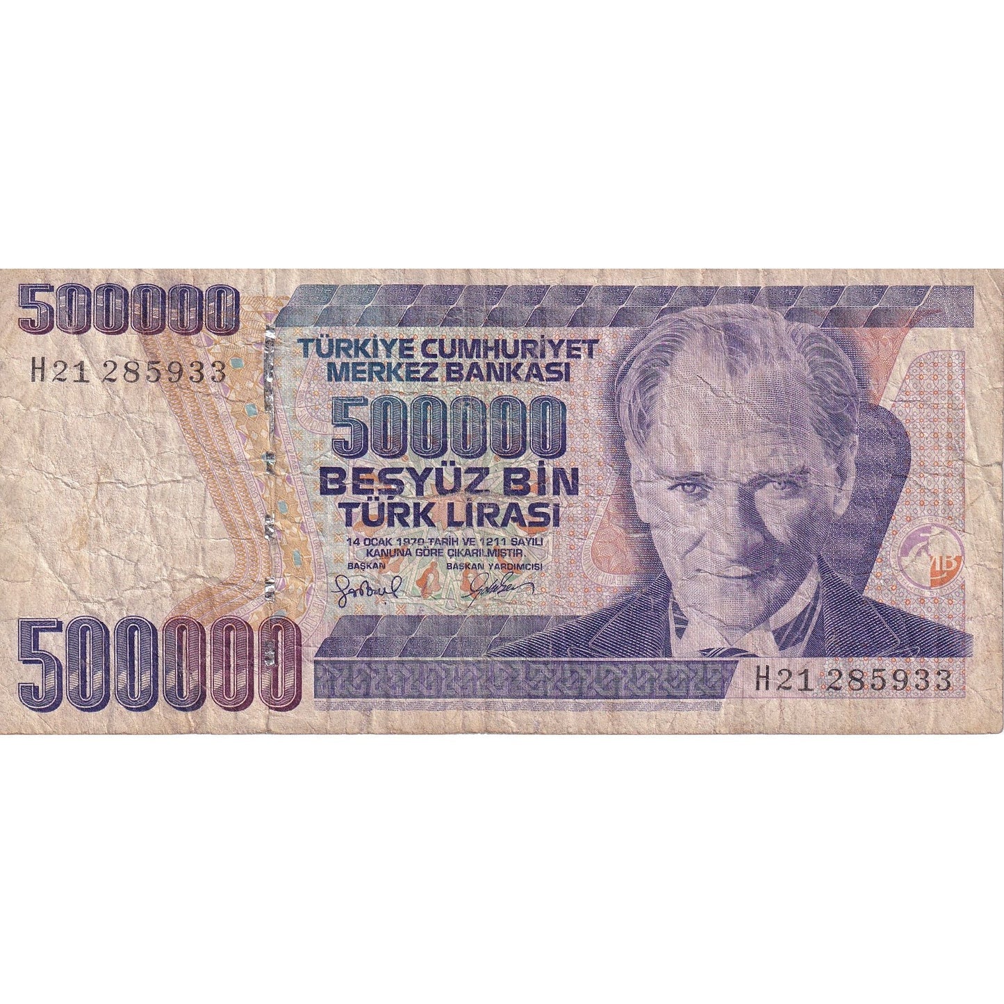 Turecko, 
  
  500, 
  
  000 lír