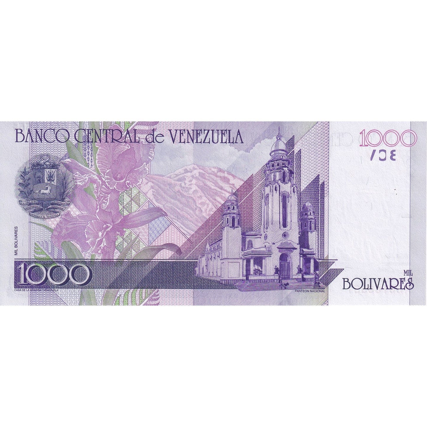 Venezuela, 
  
  1000 Bolivarov, 
  
  1998