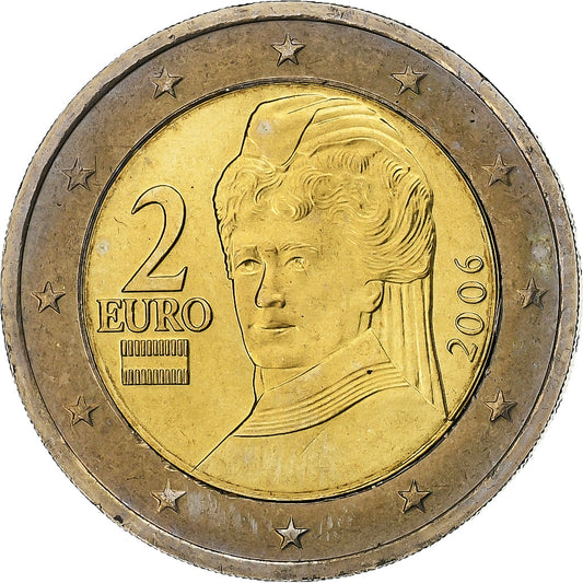 Rakúsko, 
  
  2 eurá, 
  
  2006