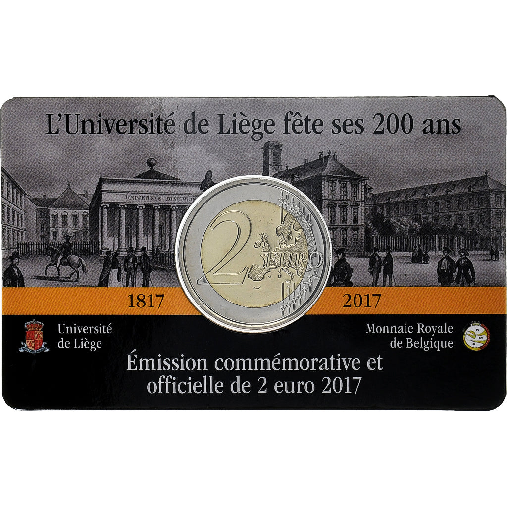 Belgicko, 
  
  2 eurá, 
  
  200 Ans - Université de Liège