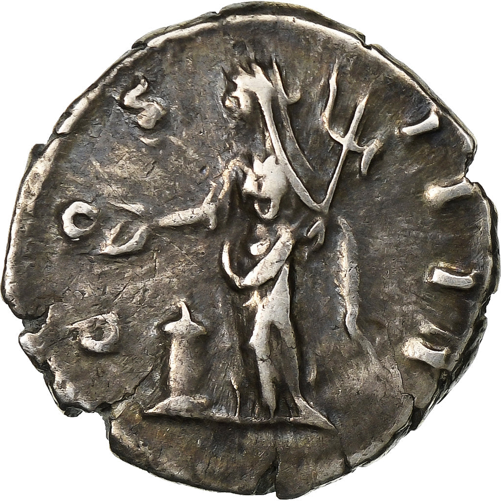 Antoninus Pius, 
  
  denár, 
  
  154-155