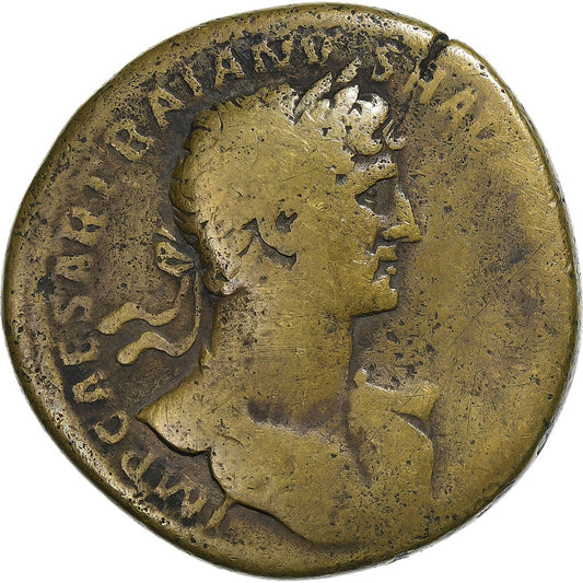 Hadrian, 
  
  Sestertius, 
  
  118