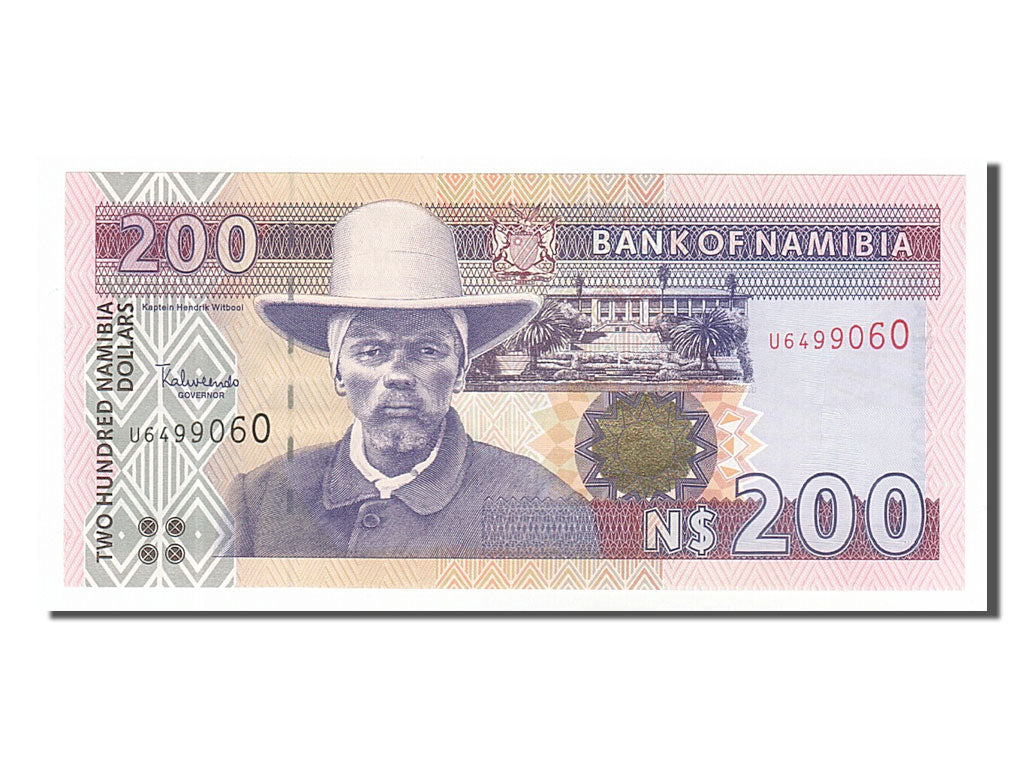 bankovka, 
  
  Namíbia, 
  
  200 namíbijských dolárov