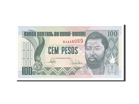 bankovka, 
  
  Guinea-Bissau, 
  
  100 pesos