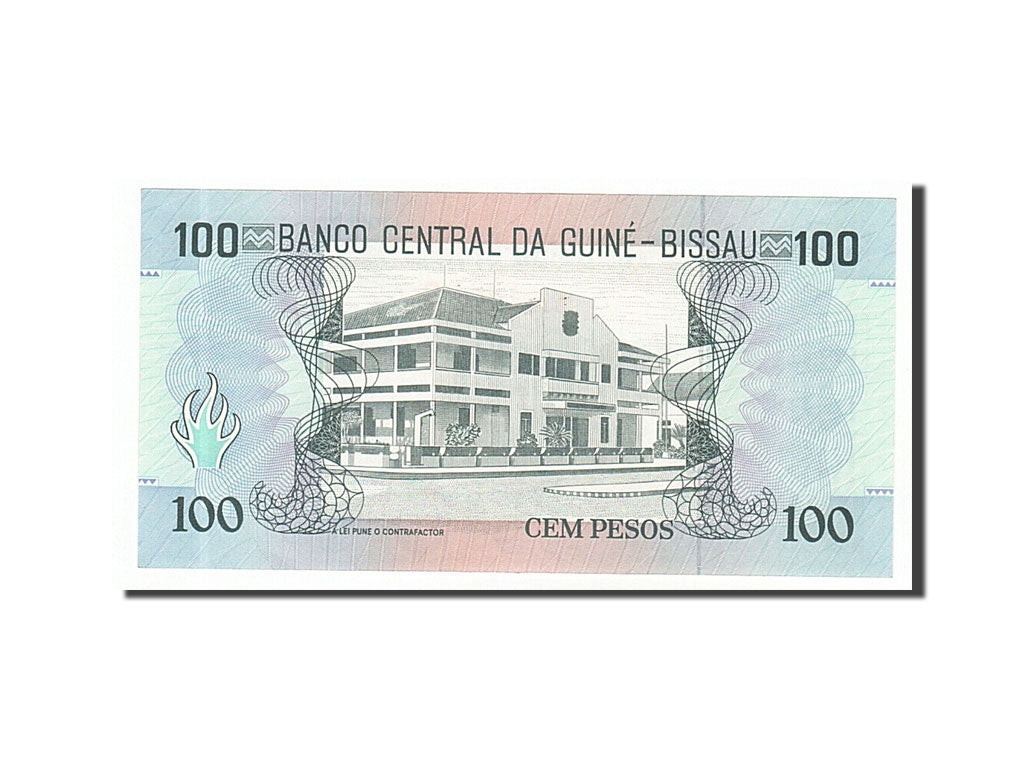 bankovka, 
  
  Guinea-Bissau, 
  
  100 pesos