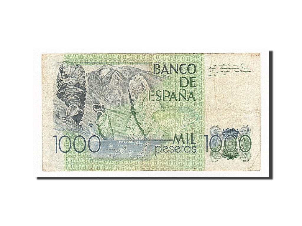 bankovka, 
  
  Španielsko, 
  
  1000 pesiet