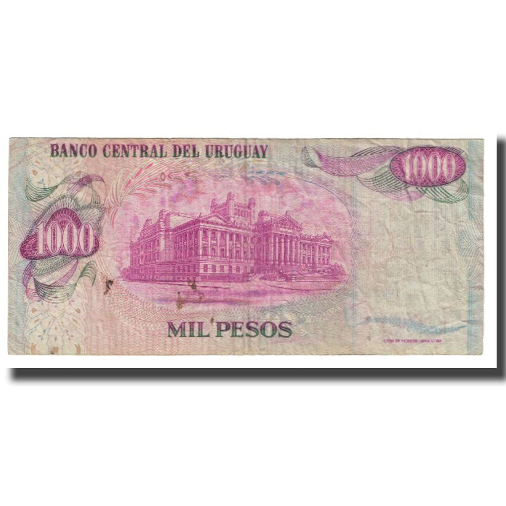 bankovka, 
  
  Uruguaj, 
  
  1000 pesos