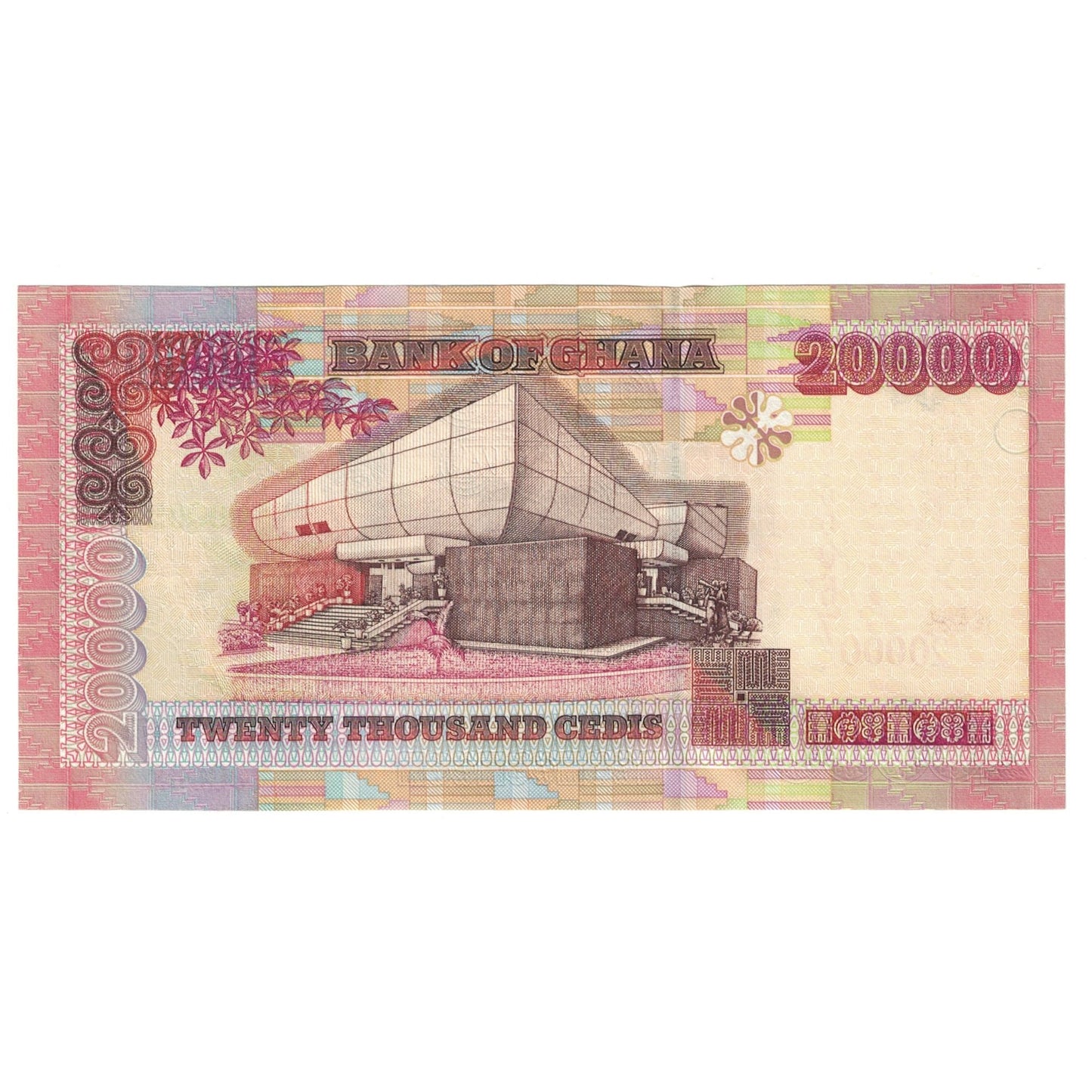 bankovka, 
  
  Ghana, 
  
  20