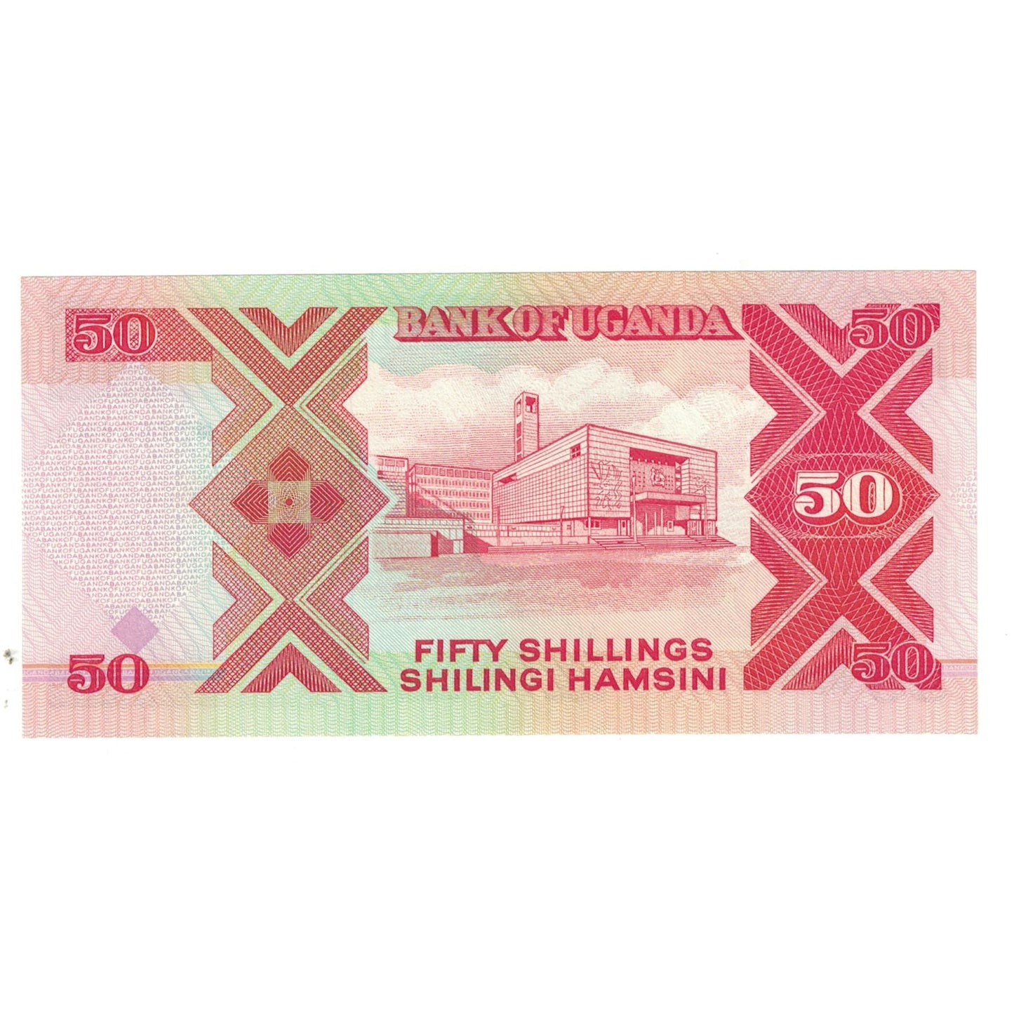 bankovka, 
  
  Uganda, 
  
  50 šilingov