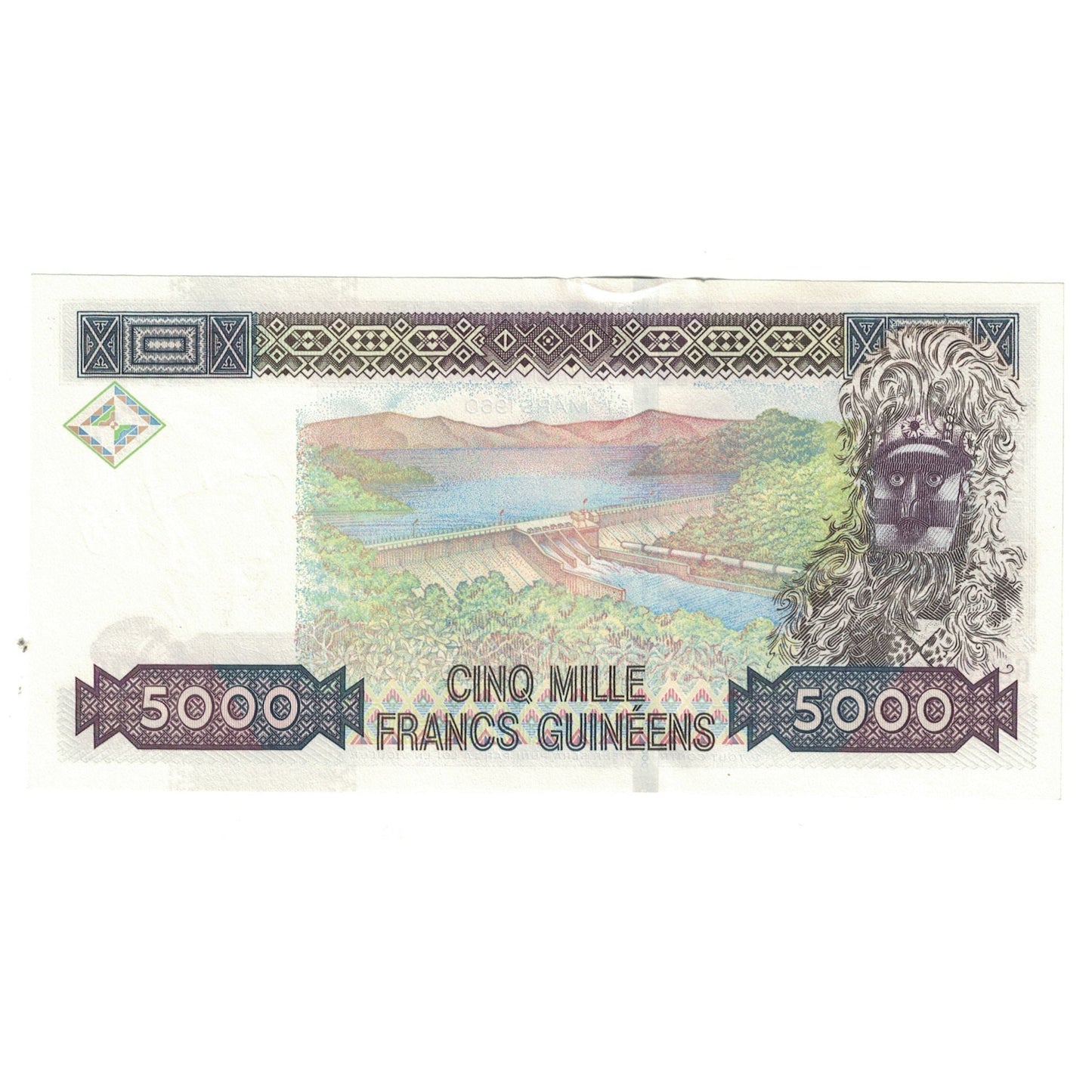 bankovka, 
  
  Guinea, 
  
  5000 frankov