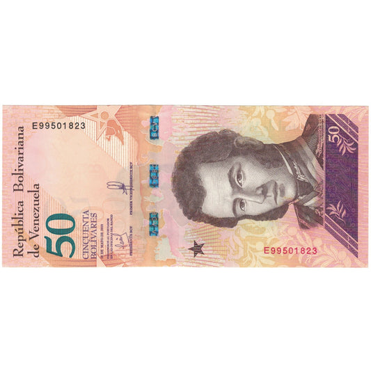 bankovka, 
  
  Venezuela, 
  
  50 Bolivarov