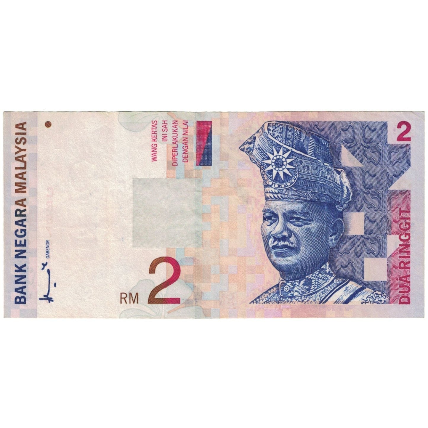 bankovka, 
  
  Malajzia, 
  
  2 Ringgit