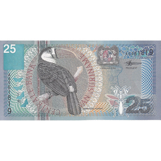 Surinam, 
  
  25 zlatých, 
  
  2000