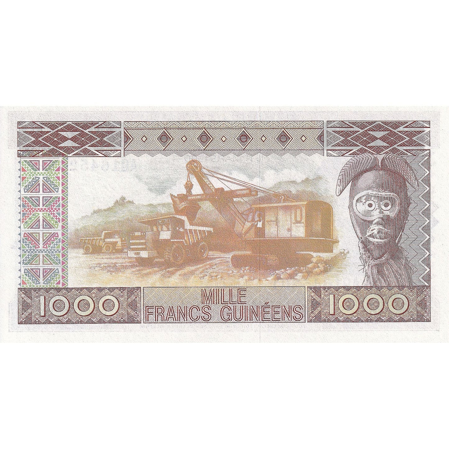 Guinea, 
  
  1000 frankov, 
  
  1960