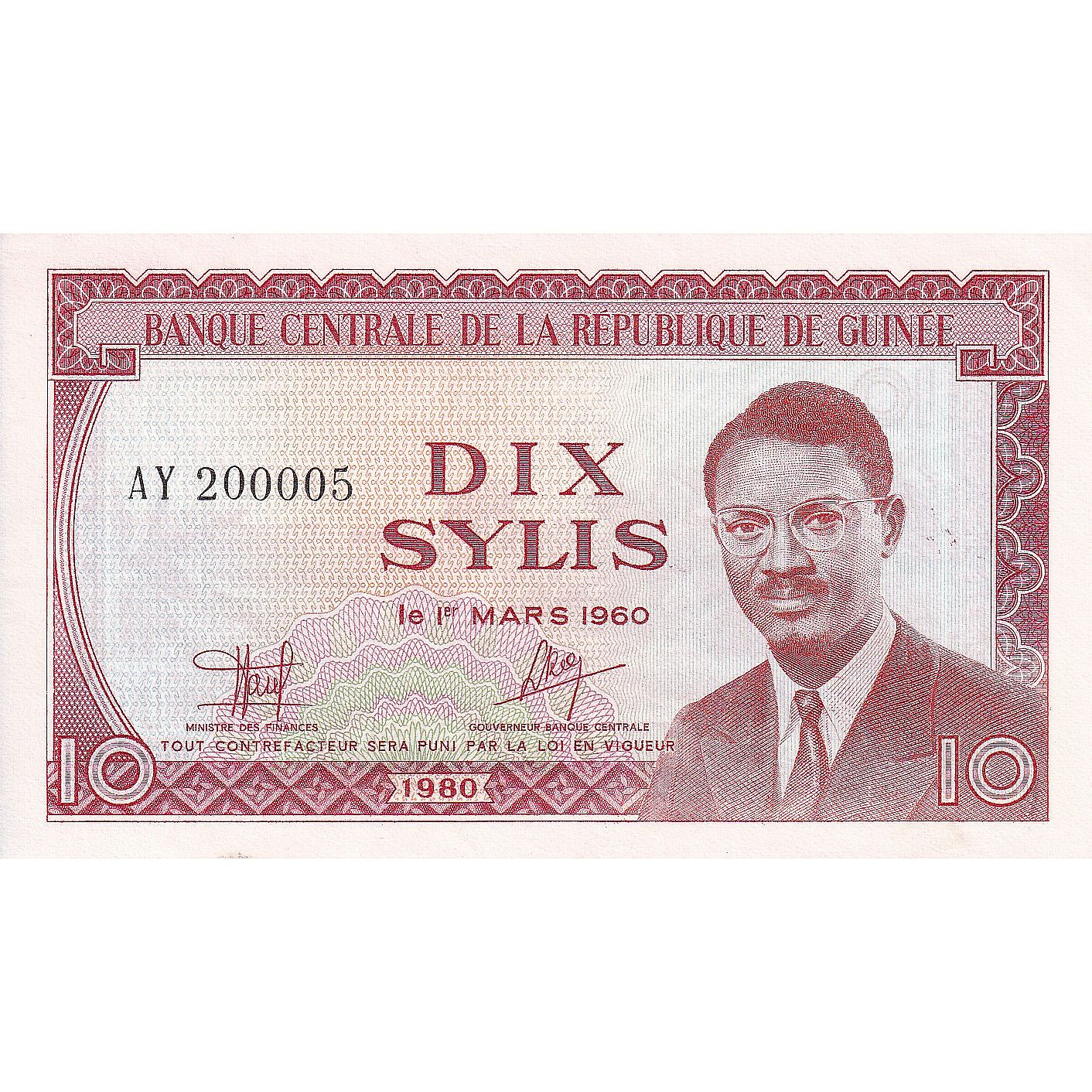 Guinea, 
  
  10 Sylis, 
  
  1980