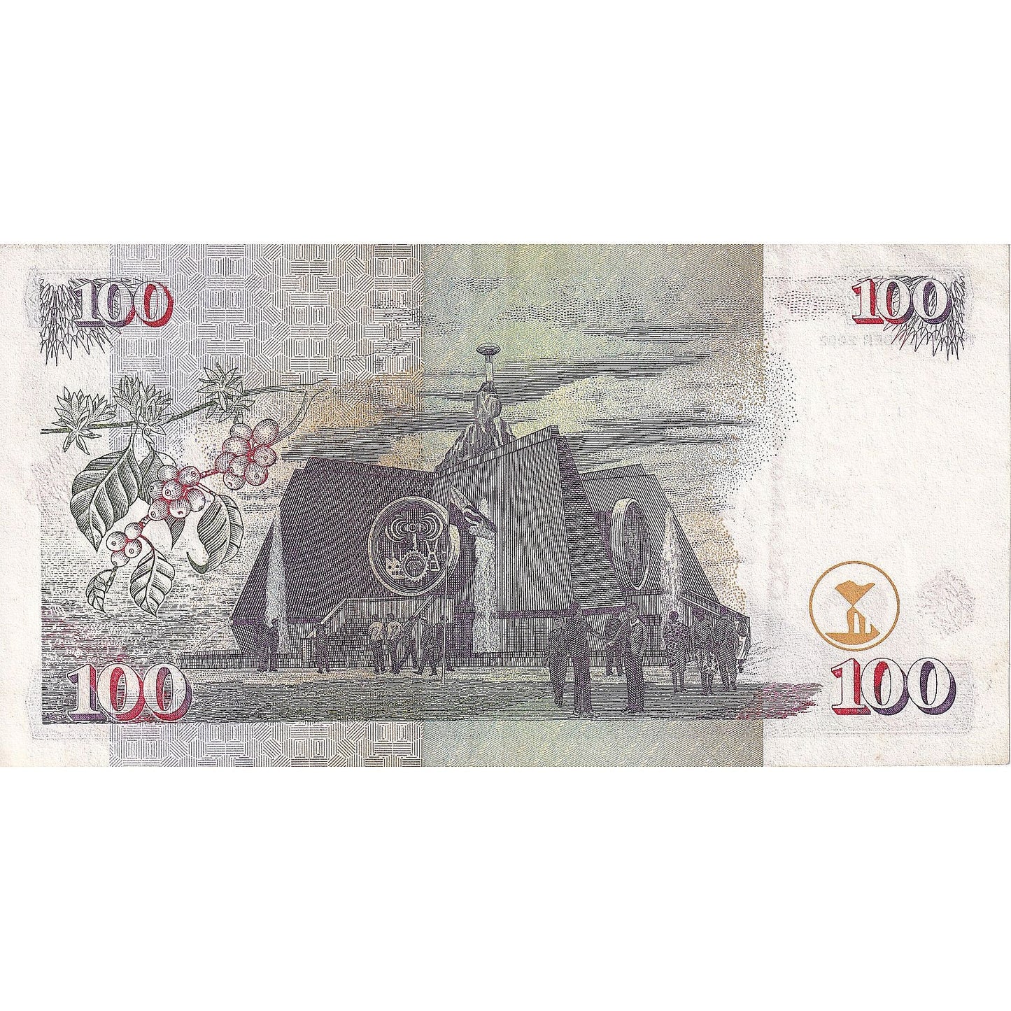 Keňa, 
  
  100 šilingov, 
  
  2002