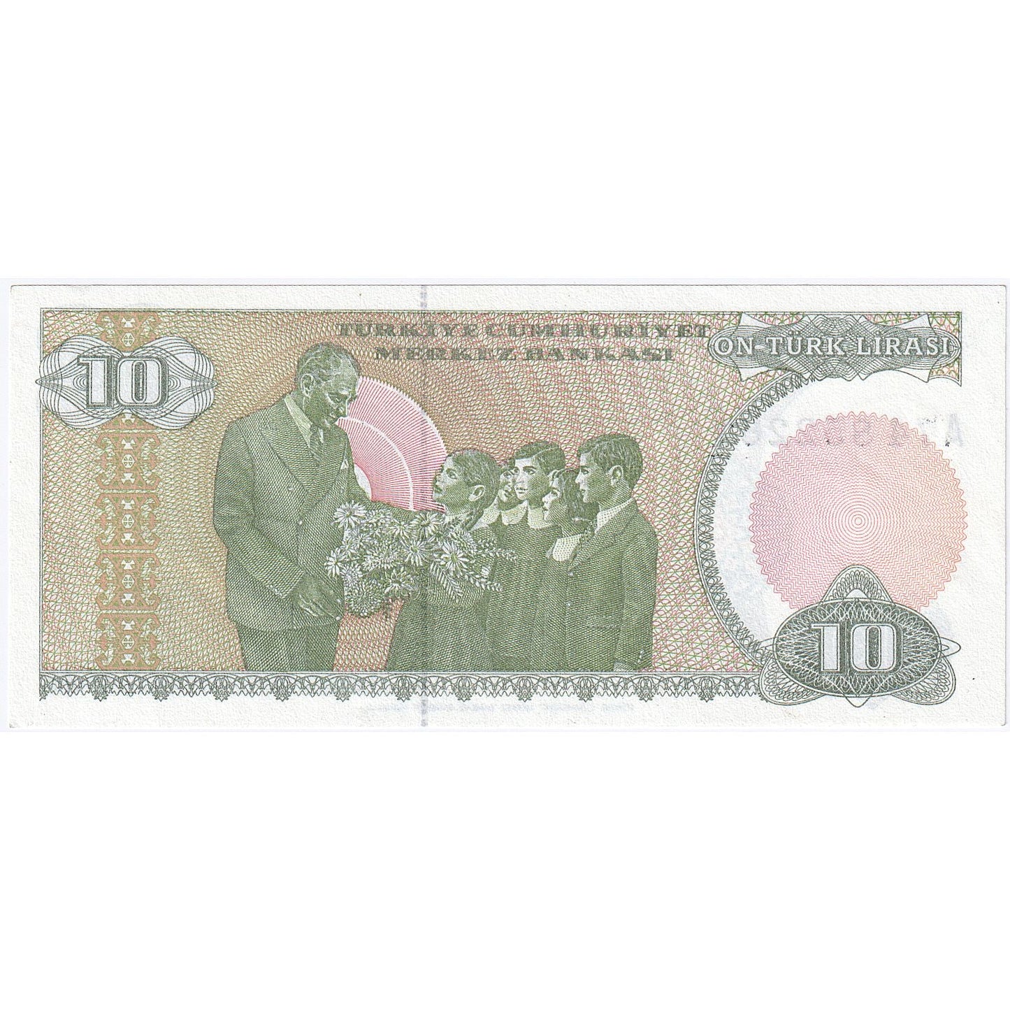 Turecko, 
  
  10 lír, 
  
  1970