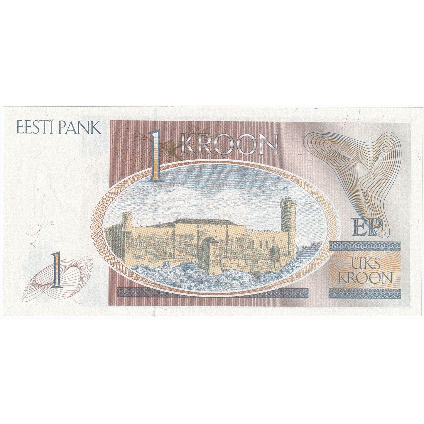 Estónsko, 
  
  1 koruna, 
  
  1992