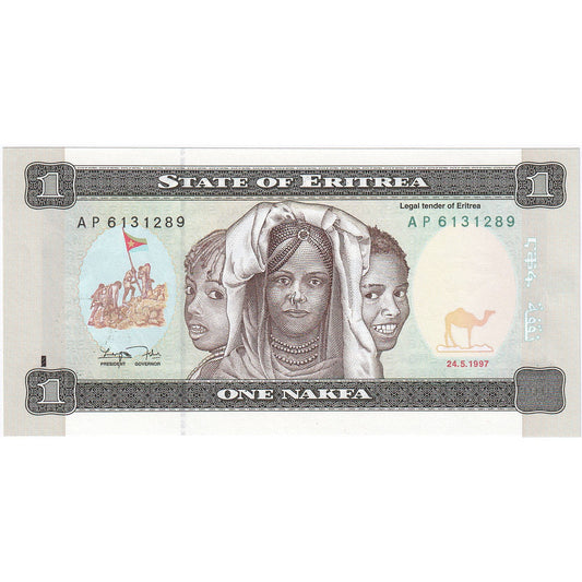 Eritrea, 
  
  1 Nakfa, 
  
  1997-05-24