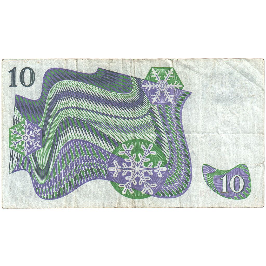 Švédsko, 
  
  10 korún, 
  
  1987