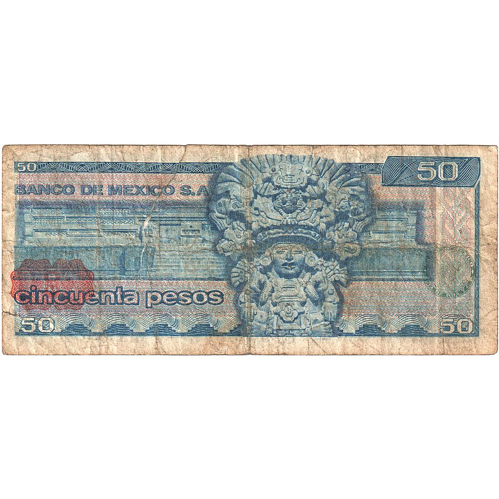 Mexiko, 
  
  50 pesos, 
  
  18. 7. 1973