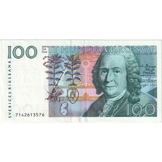 Švédsko, 
  
  100 korún, 
  
  2001