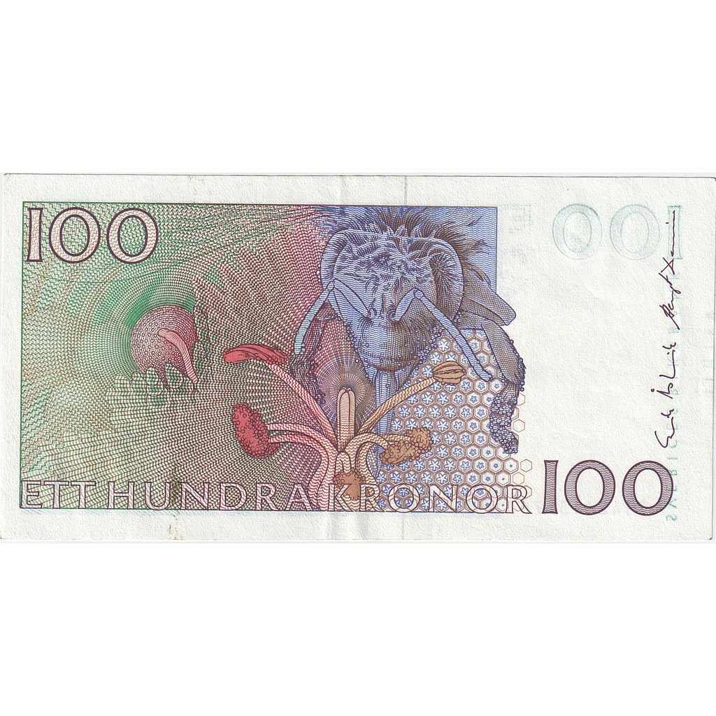 Švédsko, 
  
  100 korún, 
  
  2001