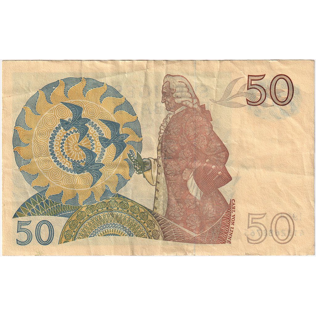 Švédsko, 
  
  50 korún, 
  
  1984