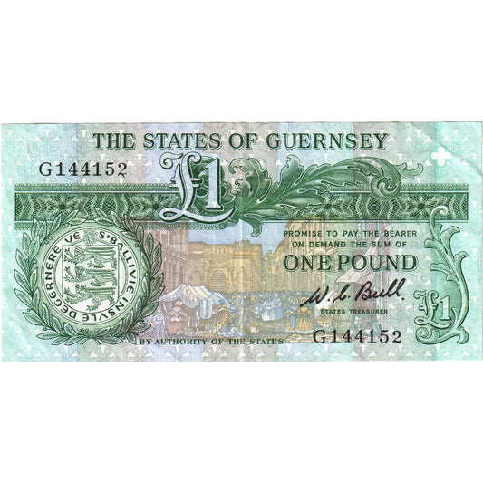 Guernsey, 
  
  1 libra, 
  
  Nedatované (1991)