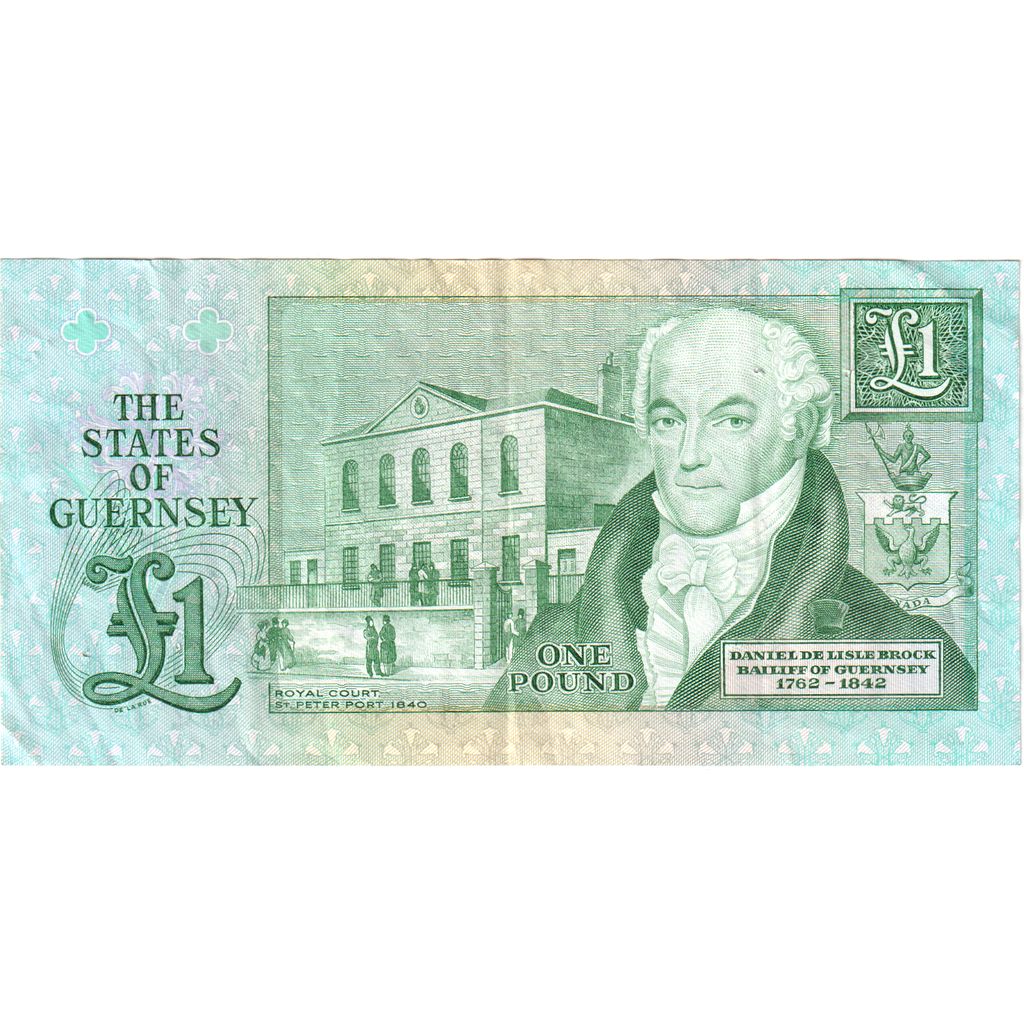 Guernsey, 
  
  1 libra, 
  
  Nedatované (1991)